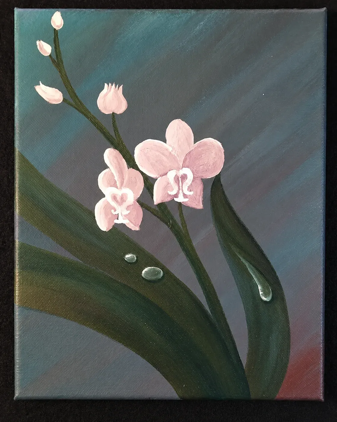 Orchid painted with ters for my Grandfather