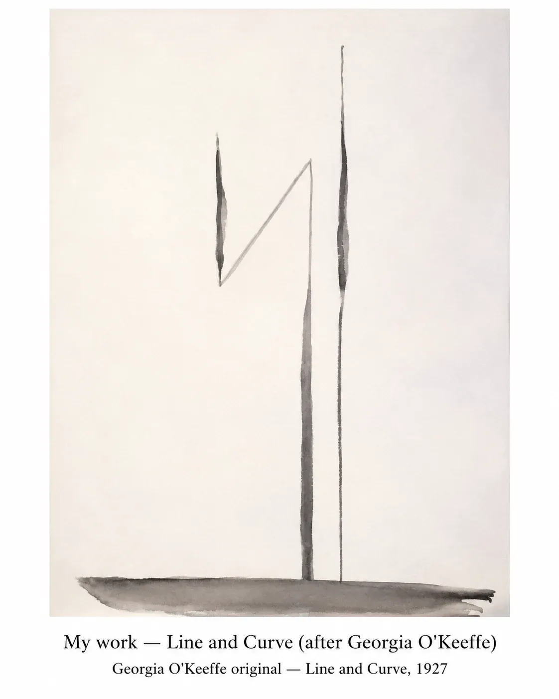 Line and Curve, Okeefe in Quarantine